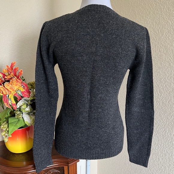 Vintage Evolution Wool V Neck Argyle Sweater - Picture 7 of 13